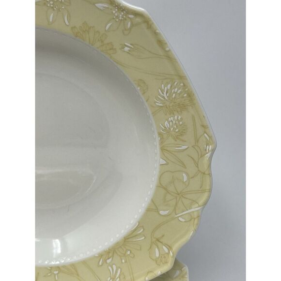 Villeroy & Boch My Garden Daisy Rim Soup Bowls 8.5” Set Of 4 Yellow White Floral - Picture 5 of 9